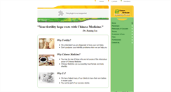 Desktop Screenshot of fertilitychinesemedicine.com